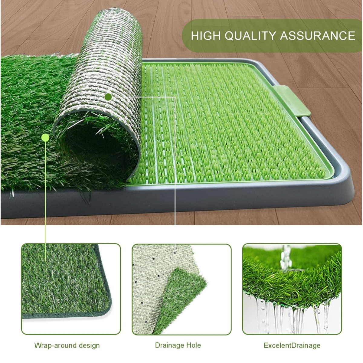 Artificial Grass Patch Puppy Dogs Indoor Designated Defecation Pets Pee Mats Pad Toilet