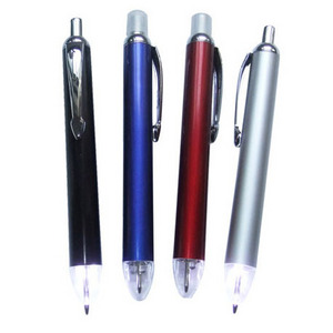 Cheap Lighted Tip Flashlight LED Pen Aluminum Ball Pen with Light