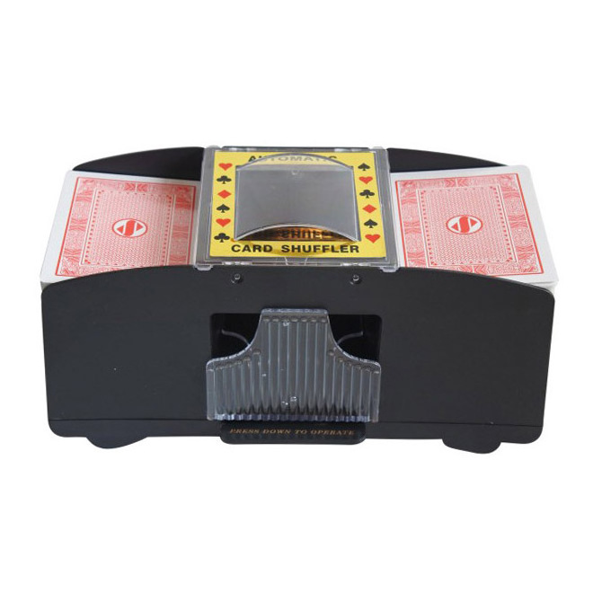 Battery Operated 2 Decks Automatic Poker Card Shuffler Dealer