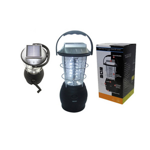 Rechargeable LED Emergency Light Solar Hand Crank Camping Lantern