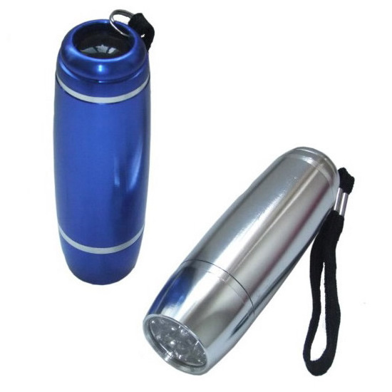 Promotional gift Portable 9 LED AAA Battery powered small handheld Aluminum torches flashlight