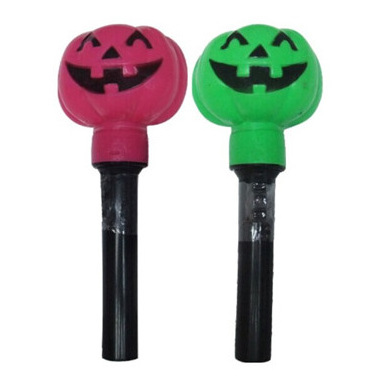 Mini Plastic Halloween Pumpkin Shape Flashlight LED Torch