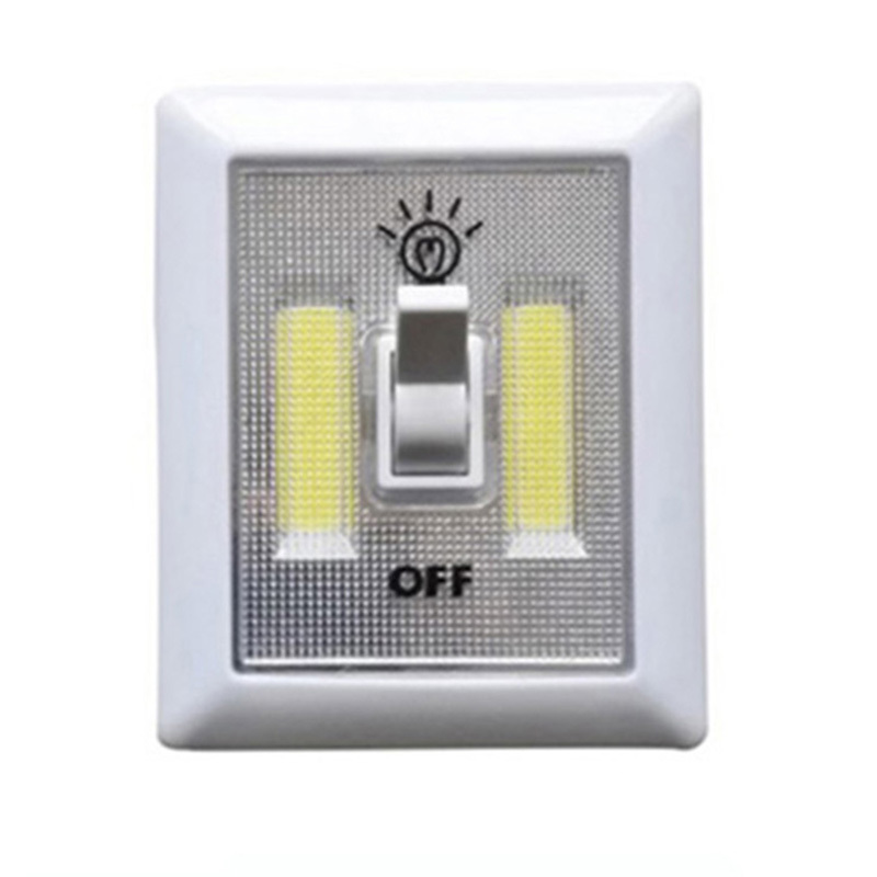 Closets hallways AAA battery power 5w cob switch Wireless magnetic plastic small wall night light