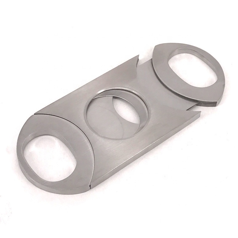 Stainless Steel Sharp Cigar Cutter Double Blade Cigar Knife