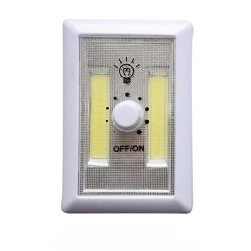 Closets hallways AAA battery power 5w cob switch Wireless magnetic plastic small wall night light