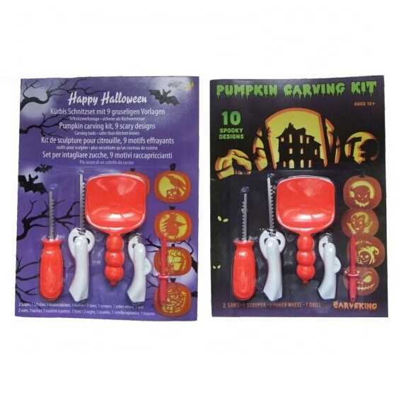 Halloween Pumpkin Carving Tools Knife Cutting Hand Tool Kit With Blister Package