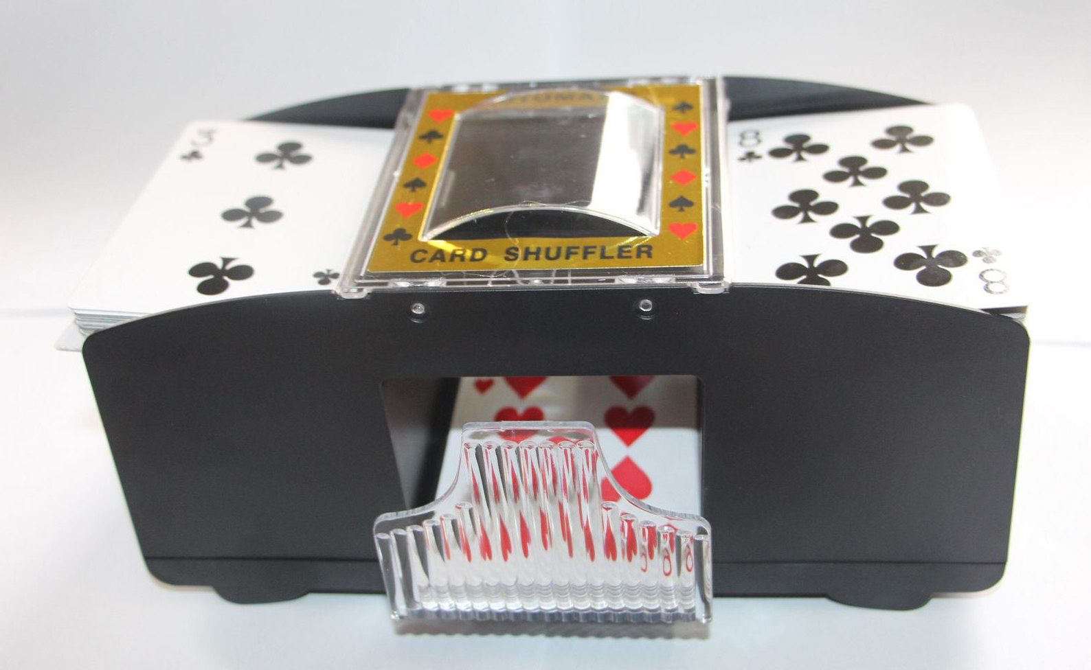 Battery Operated 2 Decks Automatic Poker Card Shuffler Dealer