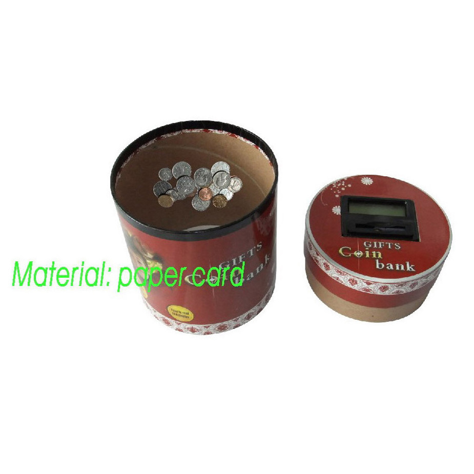 Plastic Digital Coin Collecting Piggy Bank with LCD