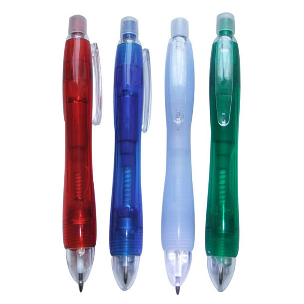 Cheap Lighted Tip Flashlight LED Pen Aluminum Ball Pen with Light