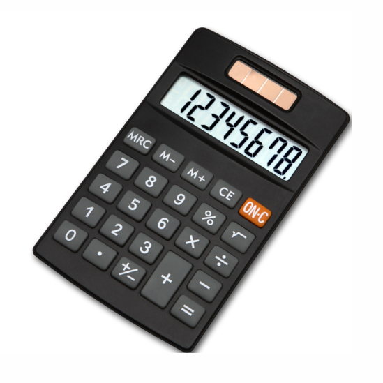 Pocket Gift Calculator Dual Power Desk Calculator