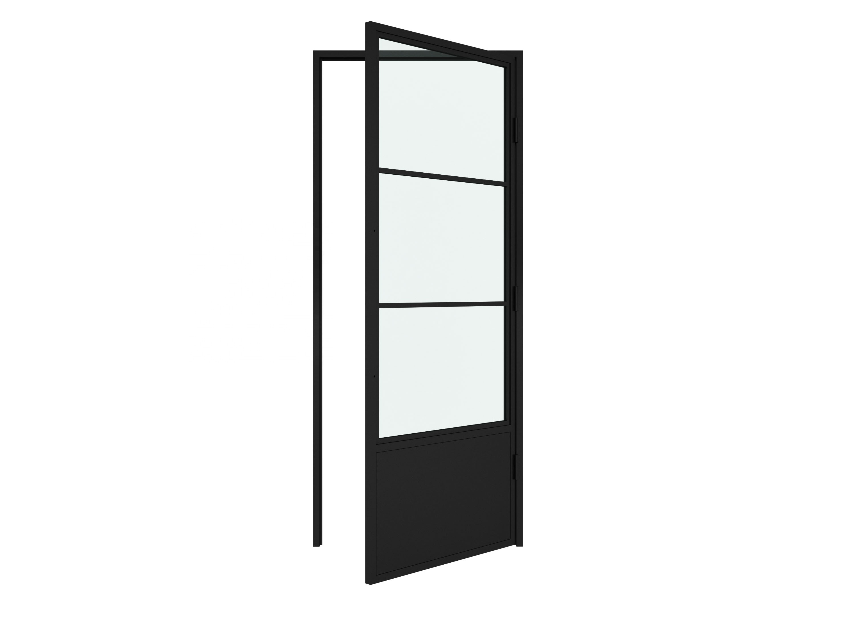 French Style Glass Door and Steel Framed Swing Glass Door with lock,  lock door with glass and steel frame