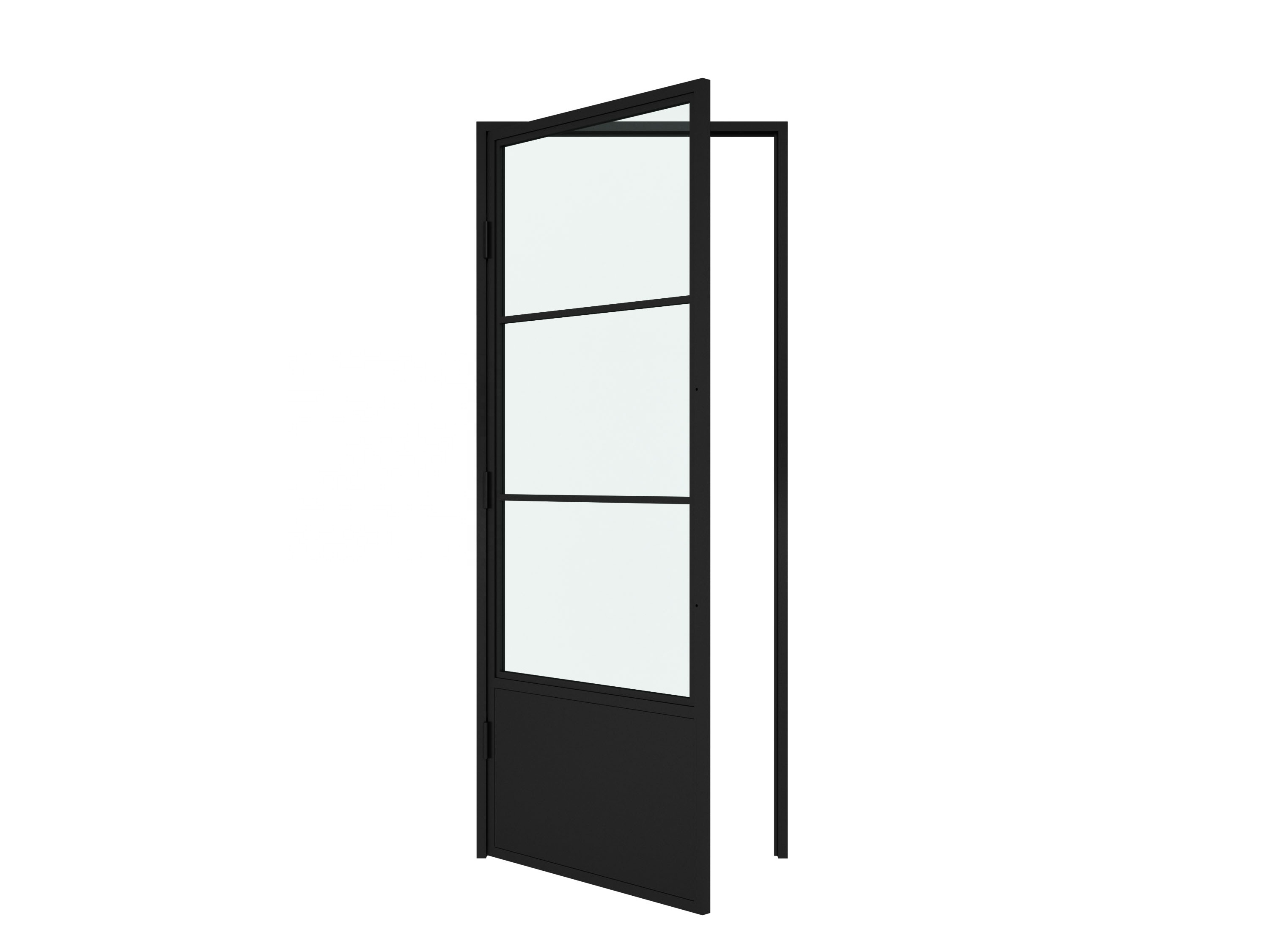 French Style Glass Door and Steel Framed Swing Glass Door with lock,  lock door with glass and steel frame