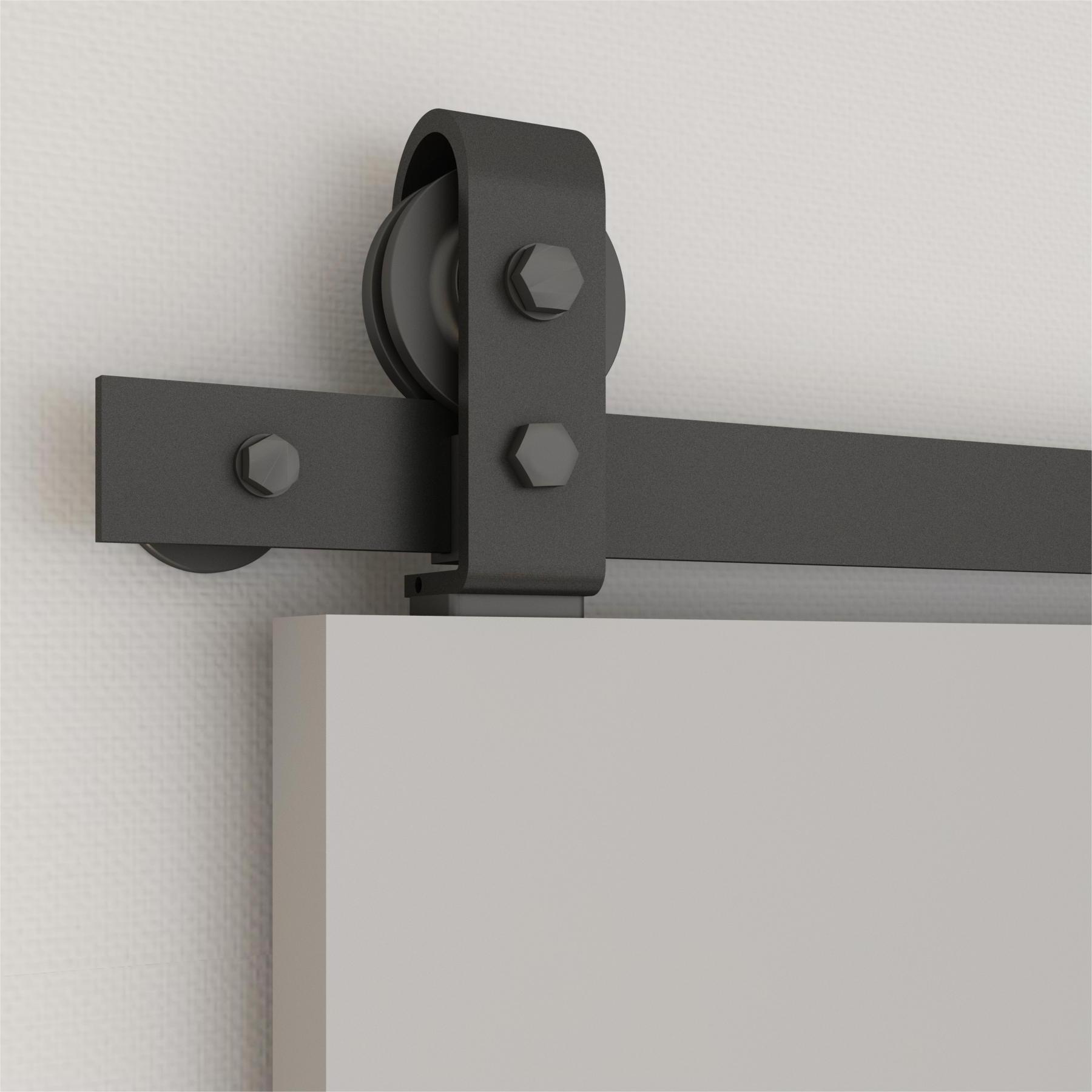 BIFOLD-1300-4-Top Single Track Double Door Sliding Bypass Barn Door Hardware Kit