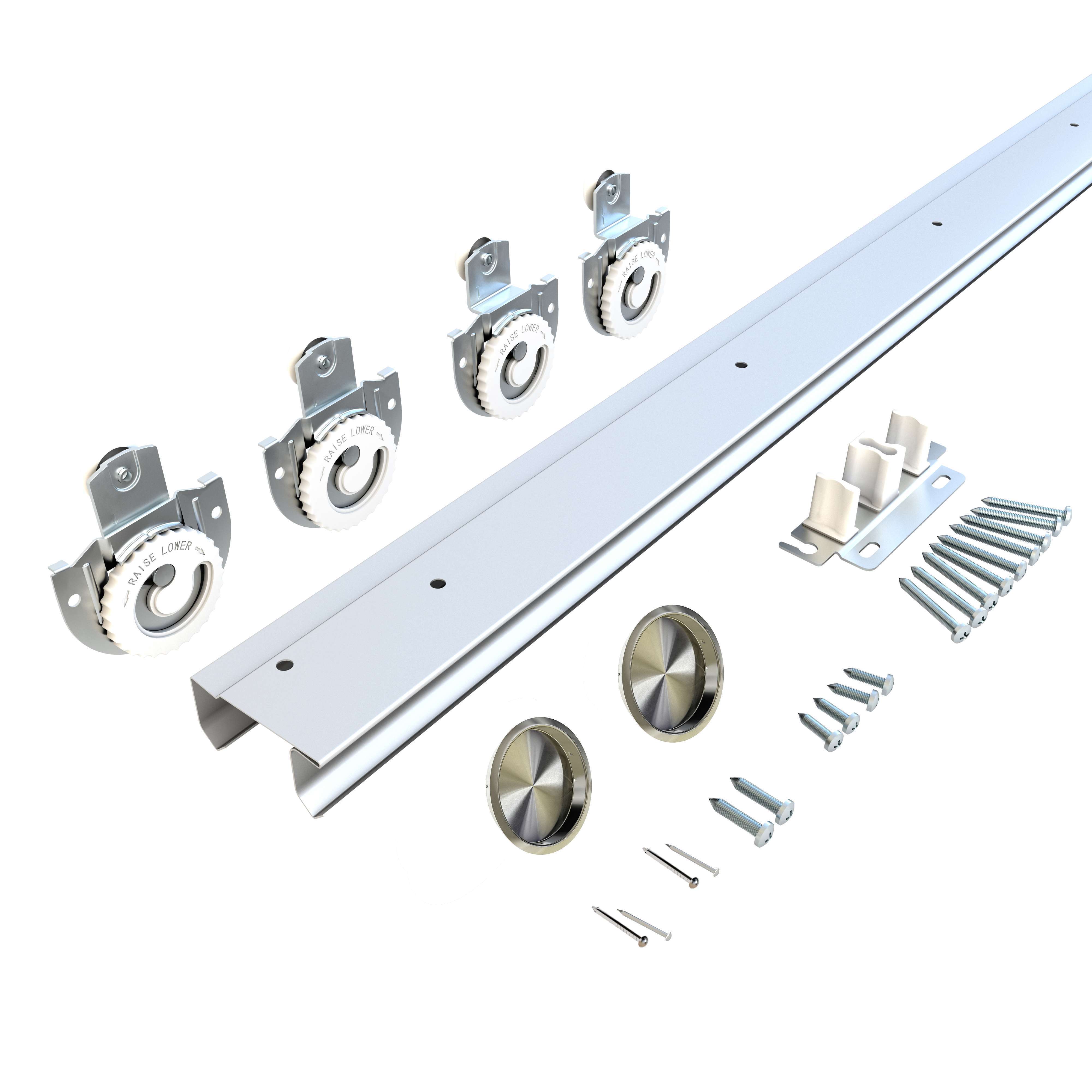 sliding barn closet door hardware kit, double door closet, wardrobe, cupboard door fittings