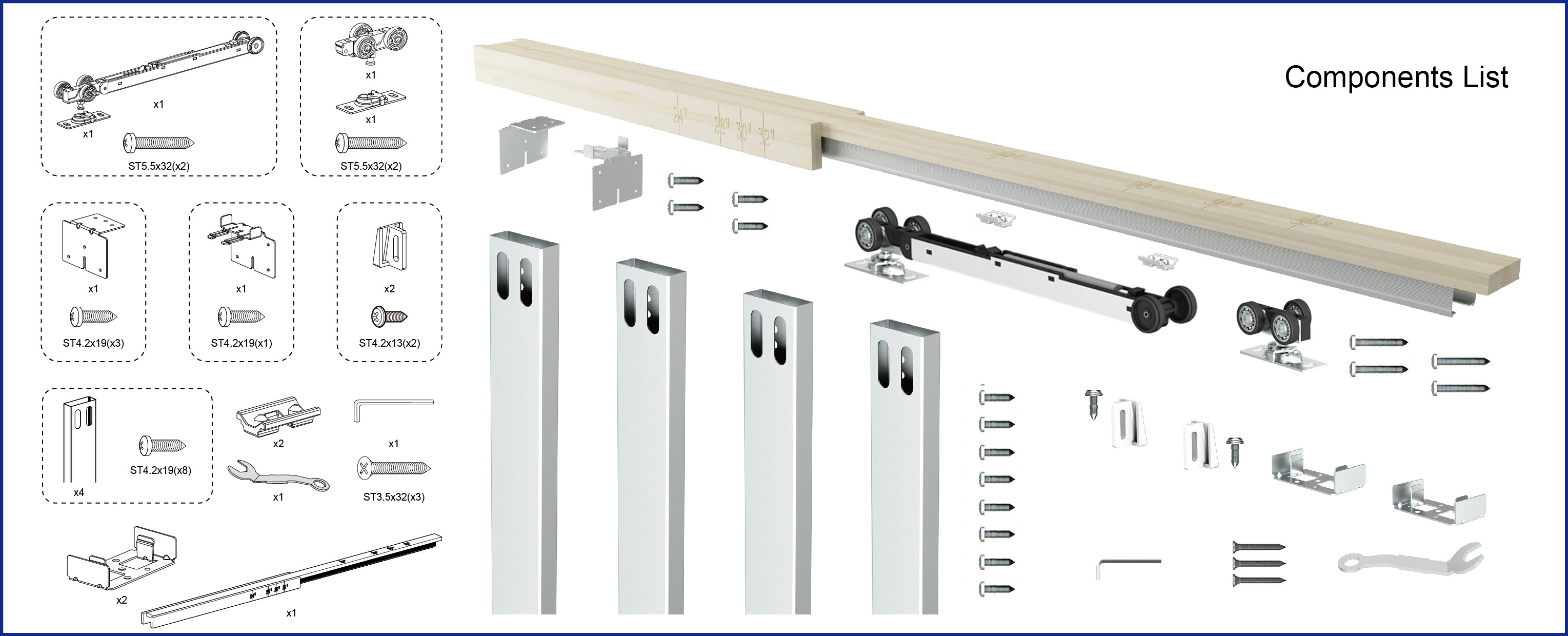 Cavity Slider Pocket Door Frame Kit