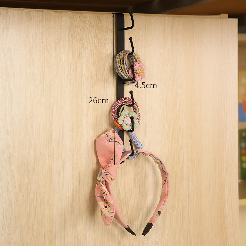 Long row of hook bag hanger behind the door dormitory storage hanger wall storage rack hat storage artifacts