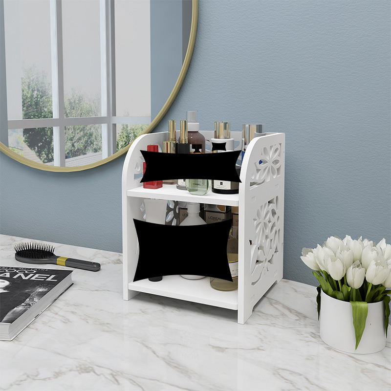 Cosmetic Home Office  Small Desk Shelf Mini Cute Office Desk White  Desktop Organizer  Bookshelf Storage