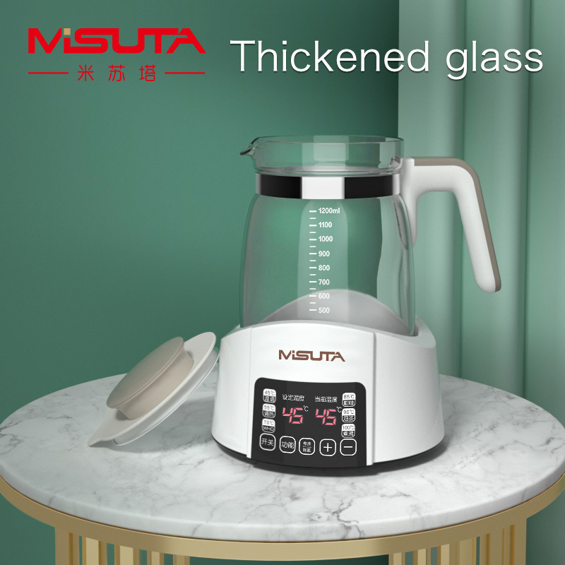 MISUTA Electric Glass Milk Bottle Constant Temperature Milk Maker Machine Warmer Baby Water Kettle Hot Water Dispenser