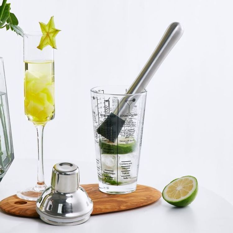 Hot Selling Stainless Steel Drink Mojito Cocktail Bar Tool Muddler Stick for Ice