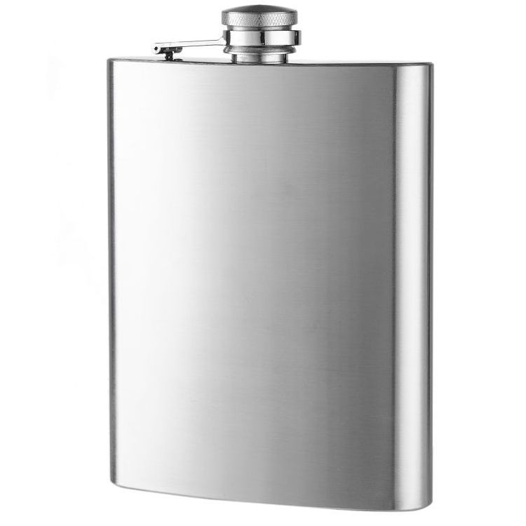 Wholesale Big 18 oz Stainless Steel Camping Travel Whiskey Hip Flask