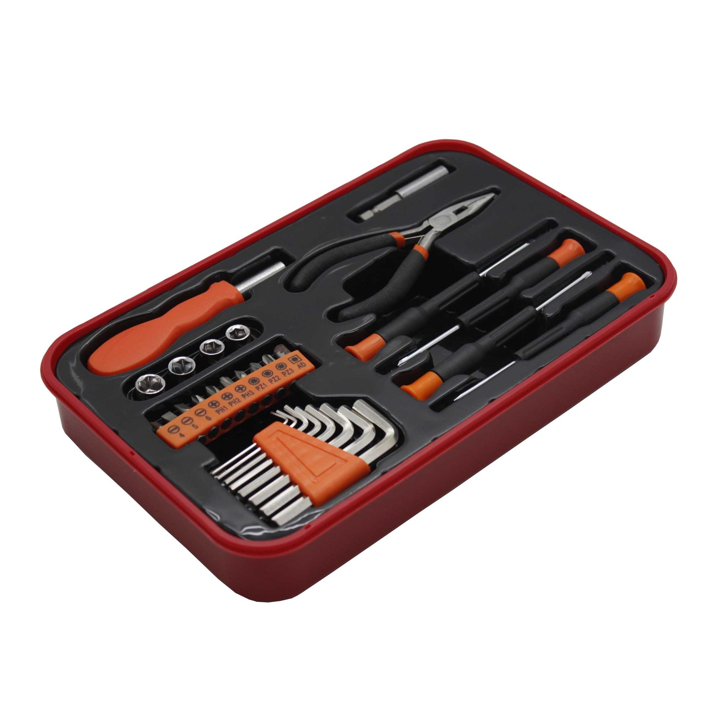 29pcs hand tool sets hey key socket precision screwdriver bit set mini household tool kit