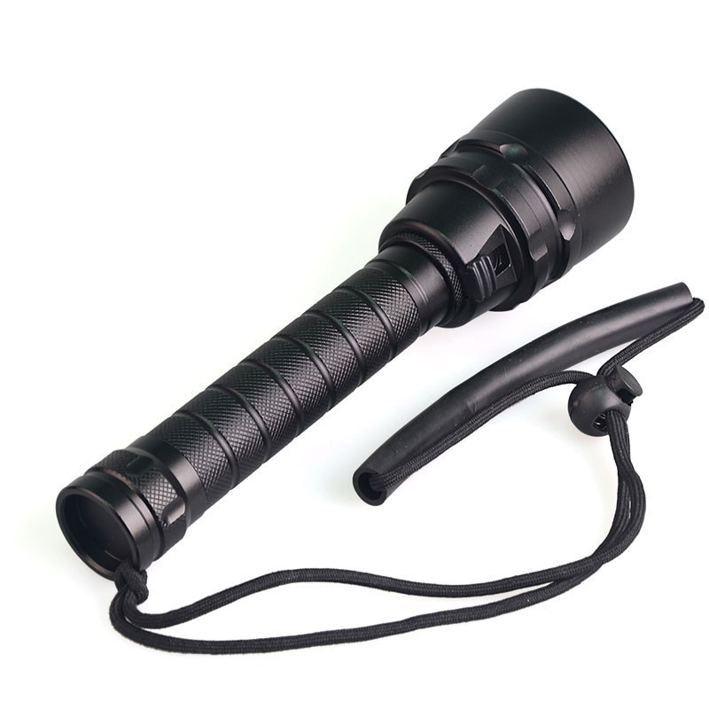 waterproof tactical 5 Led Deep Sea Long Beam Scuba Torch 3000 2000 Lumen IP68 LED Flashlight Handheld Diving Light Underwater