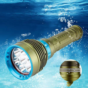 hartenberger diving torch rechargeable fishing float flashlight underwater diving dive lights