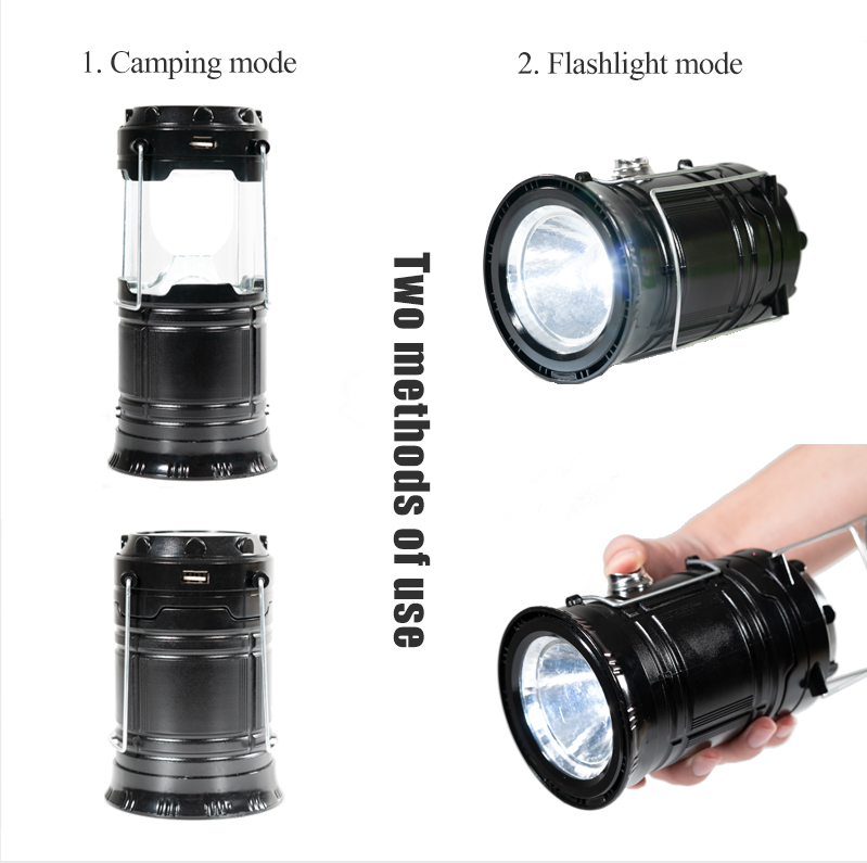 2 In One Lantern & Torch Pop Up Solar Enegery LED Camping Light Lamp Recharge Battery2 In One Lantern & Torch Pop Up Solar Enege