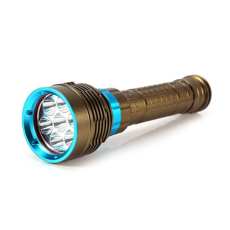 Big Torch Light Diving Flashlight 70W 10000 Lumen Flashlight Led IP68 Underwater Chargeable Diving Torch Light