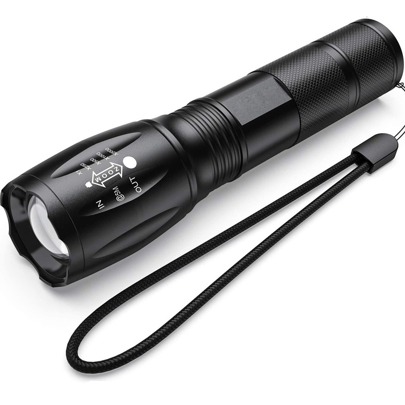 Waterproof T6 LED Torch Lantern Kit G700 Zoom Tactical Flashlight with 18650 Battery & USB Charger