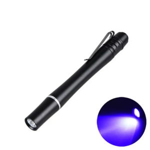 Mini 3W UV Light Pen 2*AAA Battery Powered Flashlight Pet Metal Pet Urine Detector UV Pen Torch