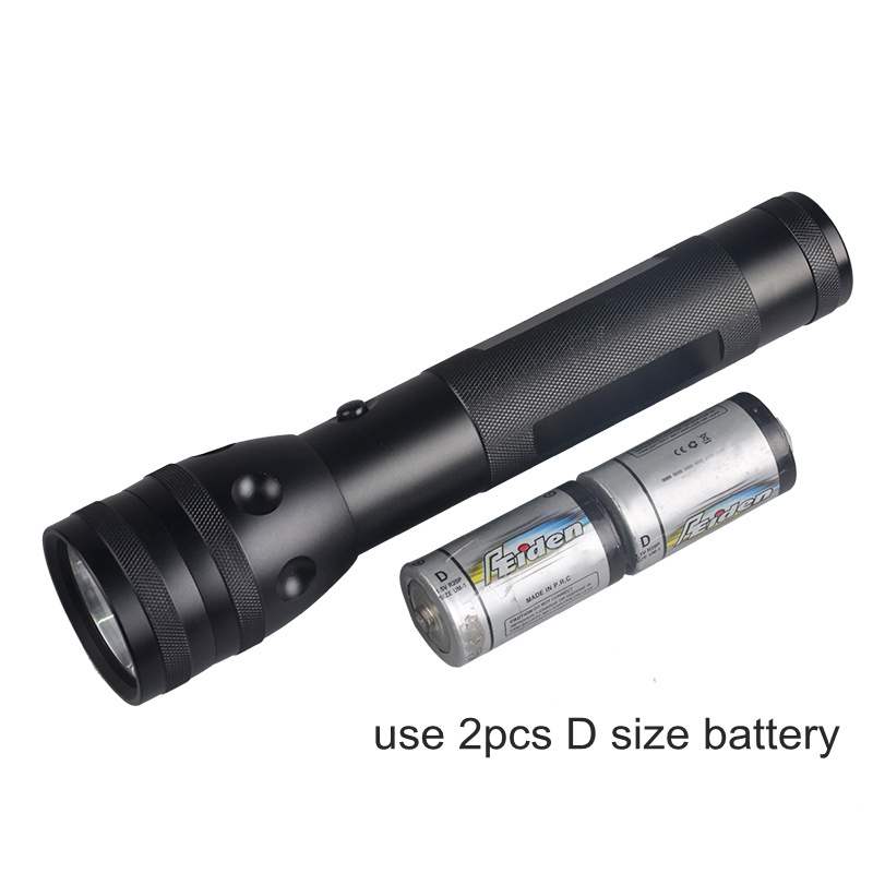 High Quality 2D Battery T6 Flashlight Aluminum Long Distance Self Defense Heavy Duty High Power Torch Light LED Flashlight