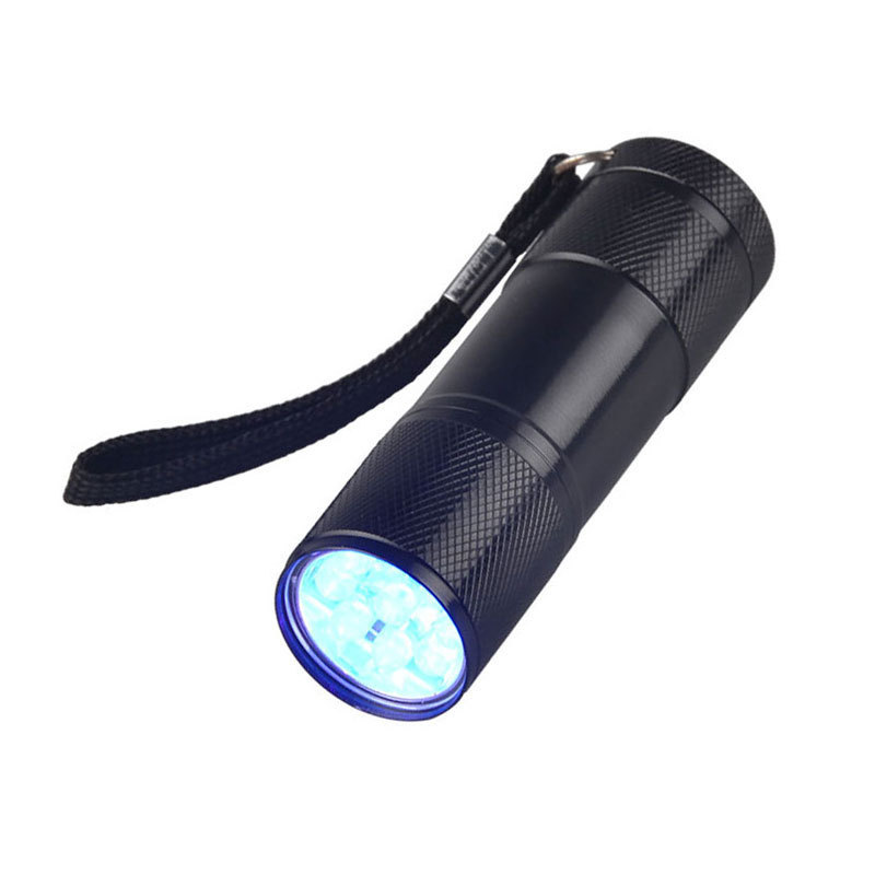 Waterproof Portable Detection Pet Scorpions Powered By 3*AAA Battery 395nm 9 LED UV Flashlight