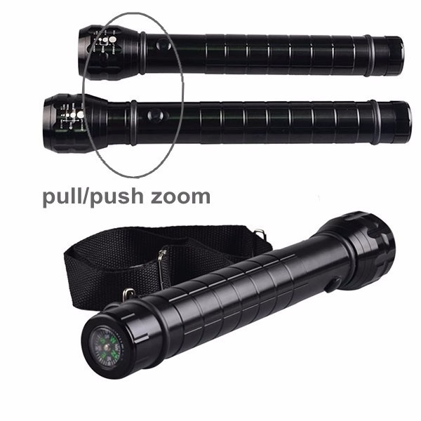 Metal Explosion-Proof Rechargeable LED High Power Torch Waterproof Strong Light Flashlight Multi-functional Torch Light