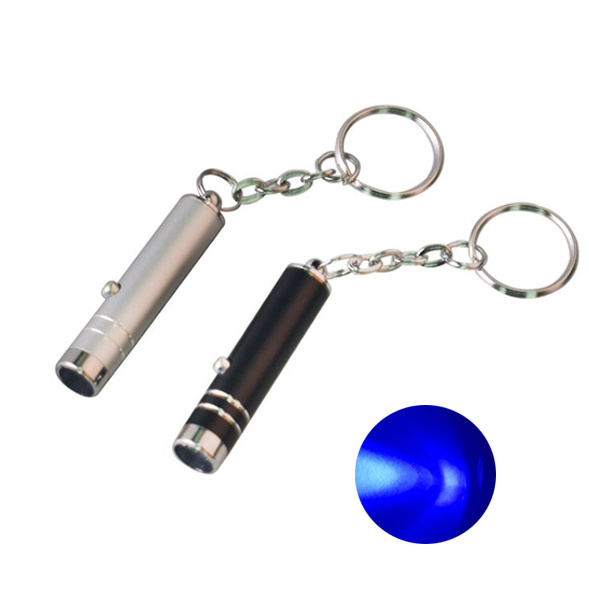 Lamp Custom Mini Led Black Light Torchlight Keyring Flashlight 365nm Keychain Small Uv Torch