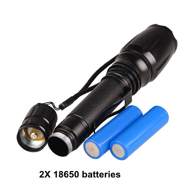 Aluminum Alloy Collapsible Camping 10W T6 Tactical High Power Led Flashlight Lantern With Clip