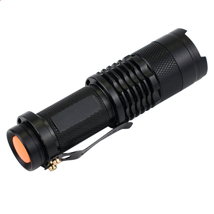 Portable Pocket Zoom Torch Emergency LED Flashlight Customized High Lumen Aluminum Alloy Flashlight Powerful Lamp