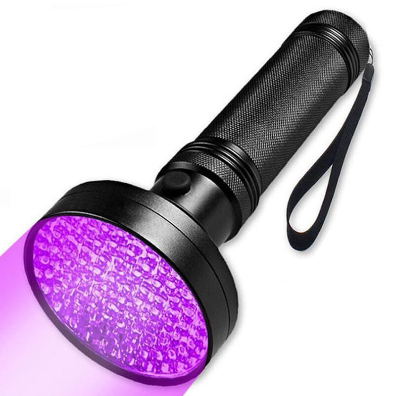 Powerful UV Torch 128 LED 395NM UV Flashlight Black light Detector for pets urine and Scorpion