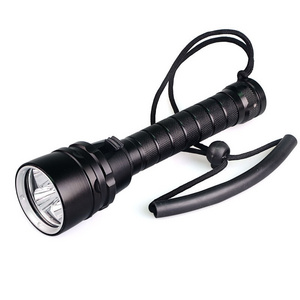 waterproof tactical 5 Led Deep Sea Long Beam Scuba Torch 3000 2000 Lumen IP68 LED Flashlight Handheld Diving Light Underwater