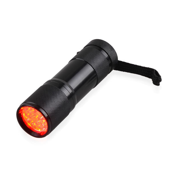 Aluminum Mini Torch 9 LED Vein Finder Light Red Beam Led Flashlight For Locate Vein