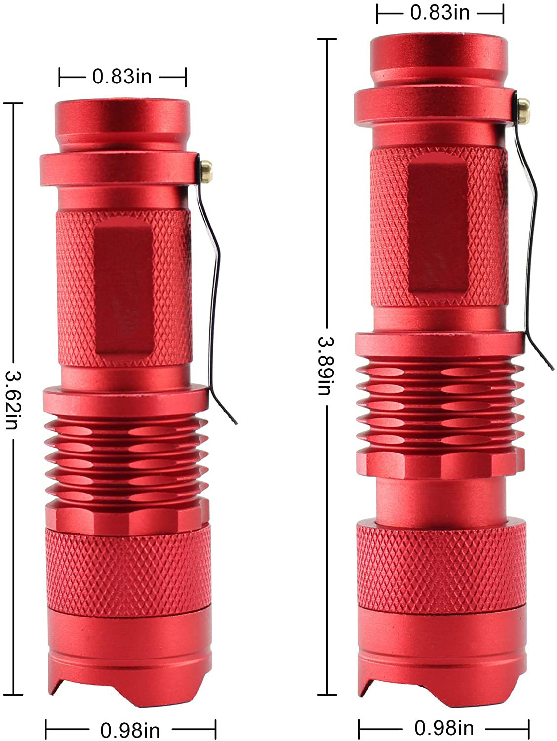 3W AA Battery Zoomable Hunting Flashlight Red Light Torch 660nm Cheap LED Torch For Night Observation Astronomy Aviation