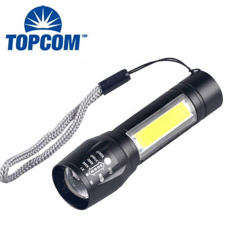 Mini Led USB Rechargeable Flashlight Bulk 3W LED COB Torch Led Flashlight