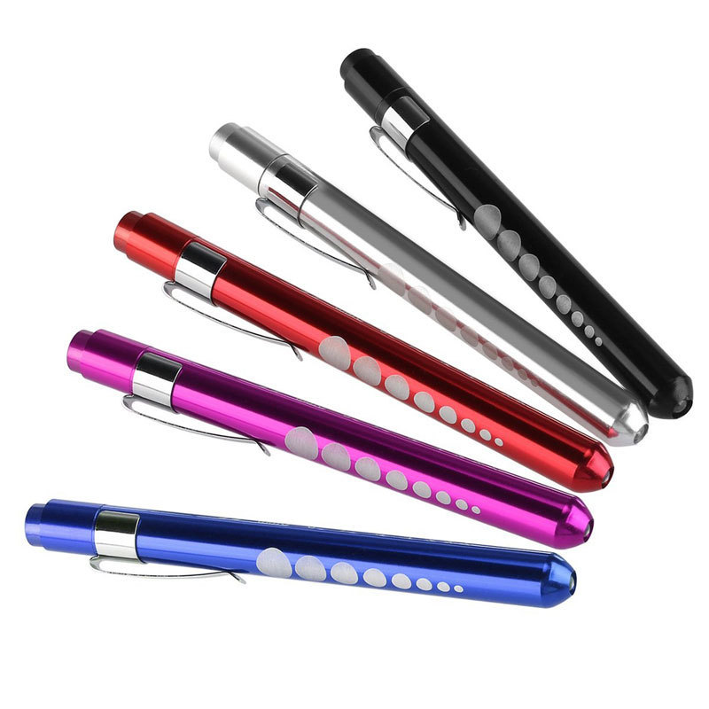 Pocket Mini Medical Light Pen Light White/Yellow LED Penlight Doctor Nurse Medical Aluminium Alloy Pen Torch