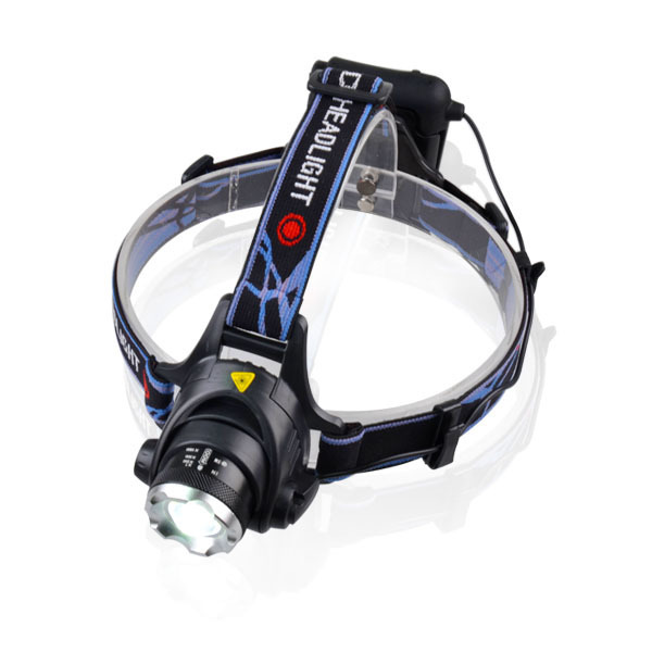 Hotsale Outdoor Headlight Rechargeable 18650 Zoom Head Torch Waterproof T6 LED 1000 Lumens Camping Headlamp