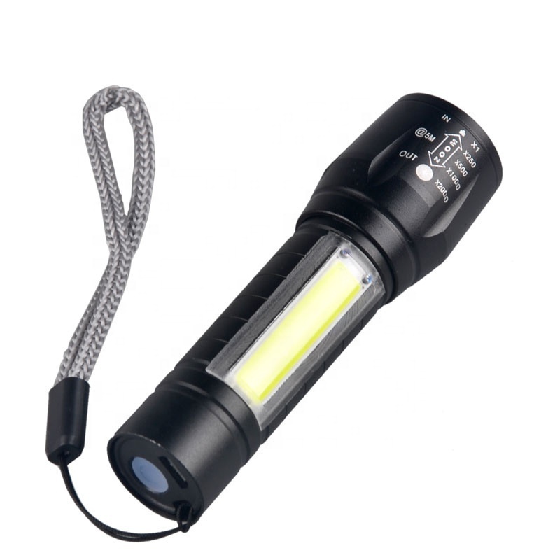 Mini Led USB Rechargeable Flashlight Bulk 3W LED COB Torch Led Flashlight