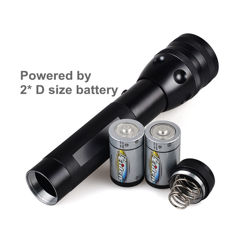 High Power Long Range Torch 10W T6 LED Heavy Duty D Cell Led Flashlight