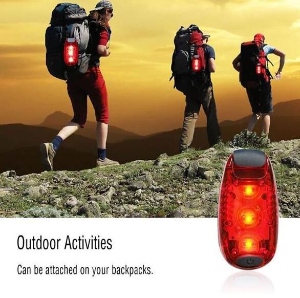 Night Led Running Light Outdoor Mini Flashing Torch Walking Fishing Wrist Lighting Bike Backpack Light