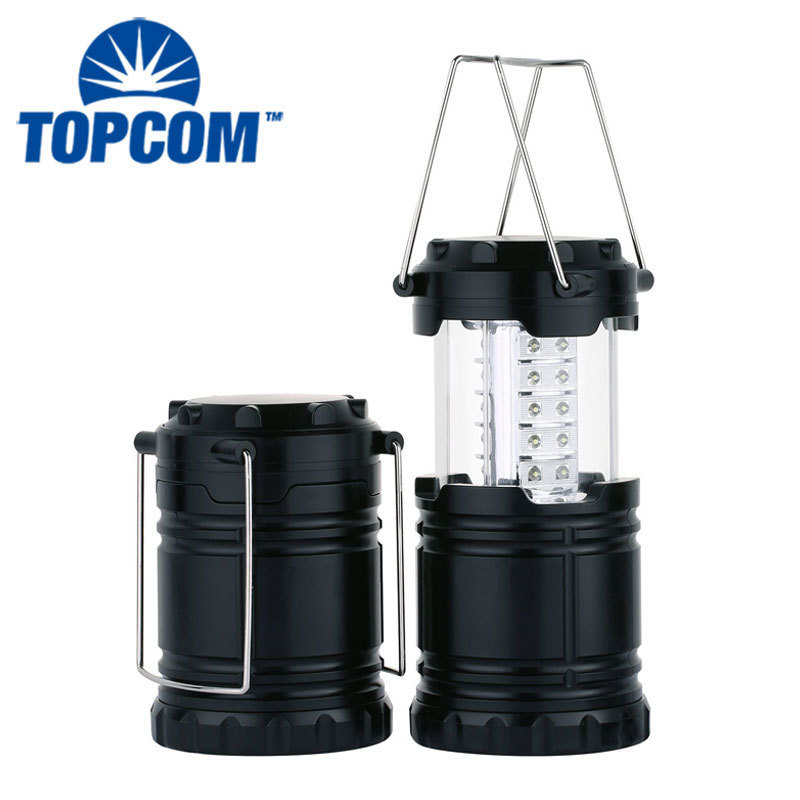 3 AA Batteries Collapsible 30 LED Camping Lantern Ultra Bright Portable Outdoor Flashlight