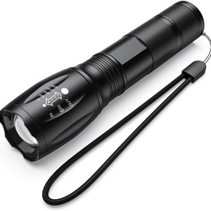 Super Bright Zoomable Aluminum Flash Light High Lumen Adjustable Beam Waterproof Rechargeable LED Torch Light For Hiking