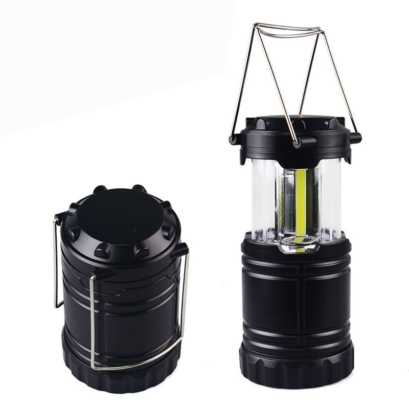 Outdoor Portable 3W Battery Operated Collapsible Camping Hanging Lights Lantern Stand Flashlight